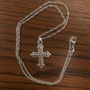 James Avery Sterling Silver Cross Necklace
